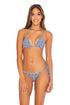 Luli Fama Mesmerized SEAMLESS RUCHED BRAZILIAN TIE SIDE BOTTOM